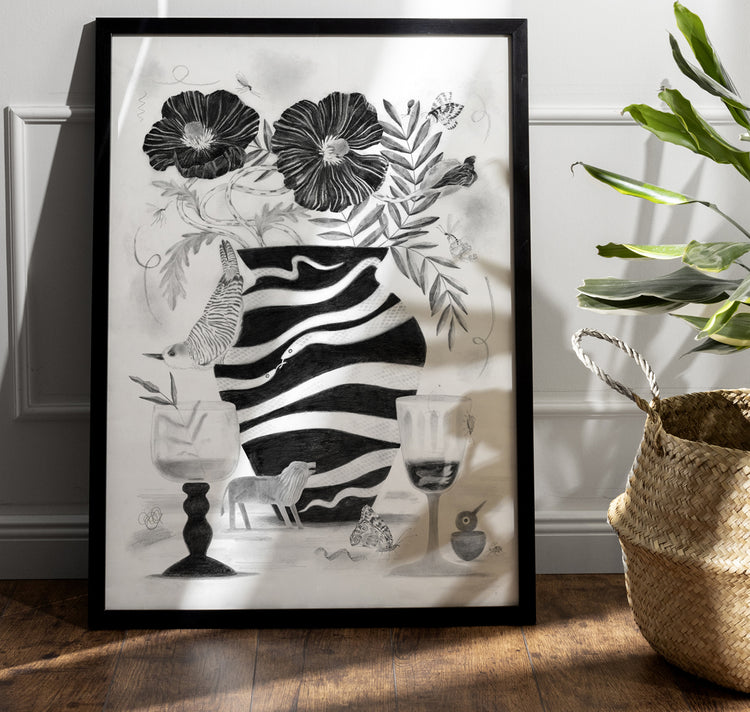 Claudia Wirth - Plakat "Tarot / zwei der Kelche"