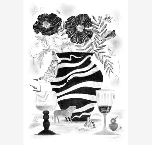 Claudia Wirth - Plakat "Tarot / zwei der Kelche"