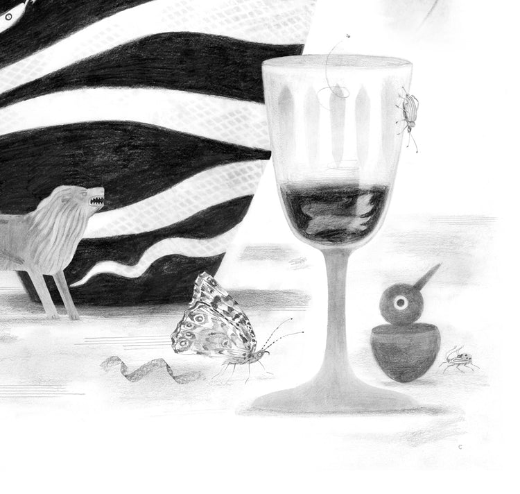 Claudia Wirth - Plakat "Tarot / zwei der Kelche"