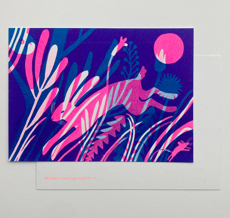 Claudia Wirth - Postkarte "Mimesis" (Hase)
