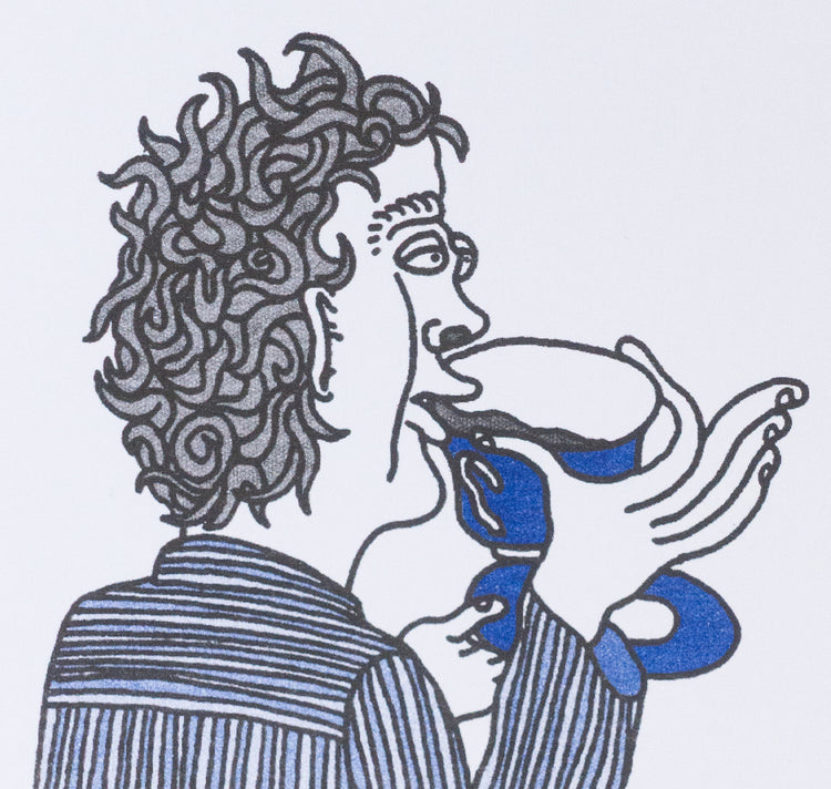 Dario Forlin - Plakat "Teetrinker"