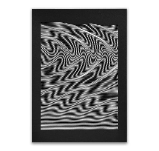 David Odermatt - Plakat “Wavelets” (Pen plot)