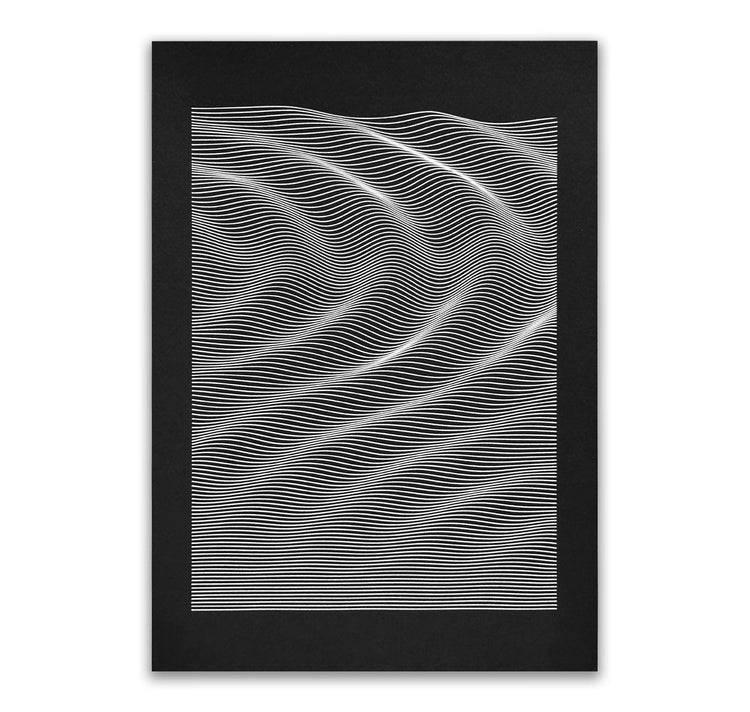 David Odermatt - Plakat “Wavelets” (Pen plot)