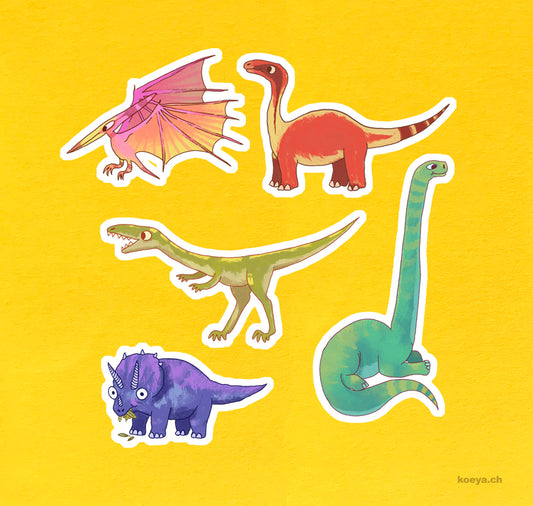 Yasmin König - Vinyl Sticker Set  "Dinos"