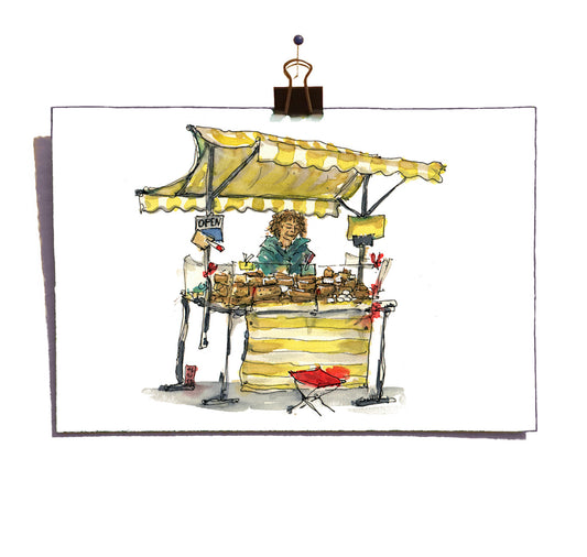 Elias Nell - Postkarte "Madame Fromage"