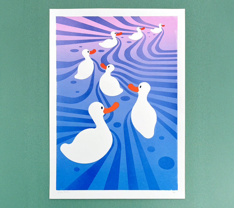 Joël Roth - Plakat "Quack" (gradient)