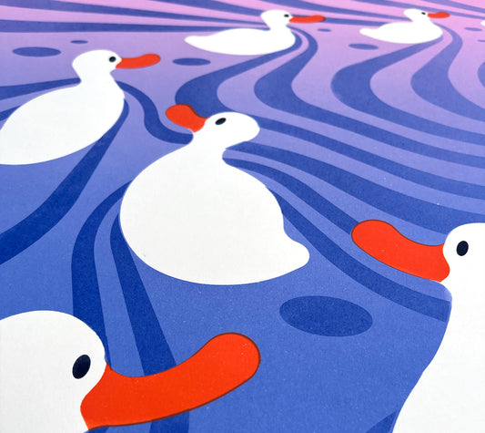 Joël Roth - Plakat "Quack" (gradient)