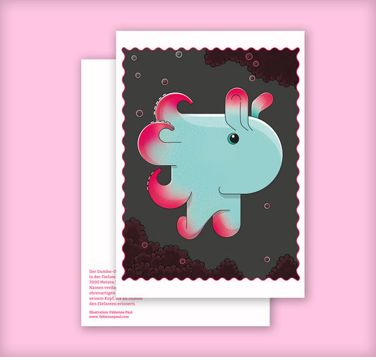 Fabienne Paul - Karte "Dumbo-Oktopus"