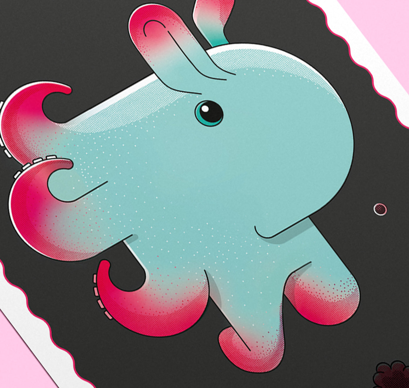Fabienne Paul - Karte "Dumbo-Oktopus"