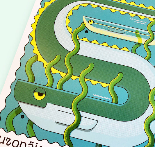 Fabienne Paul - Plakat "Europäischer Aal"