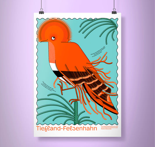 Fabienne Paul - Plakat "Tiefland-Felsenhahn"