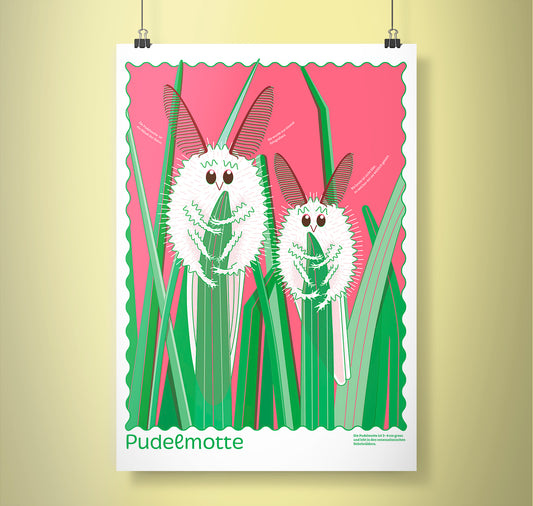 Fabienne Paul - Plakat "Venezolanische Pudelmotte"