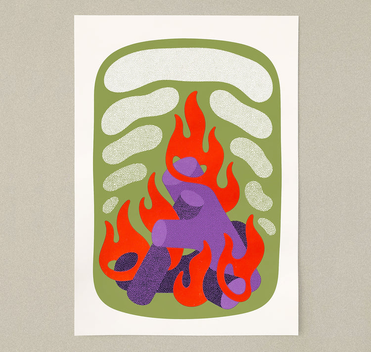 Joël Roth - Plakat "Feuer"