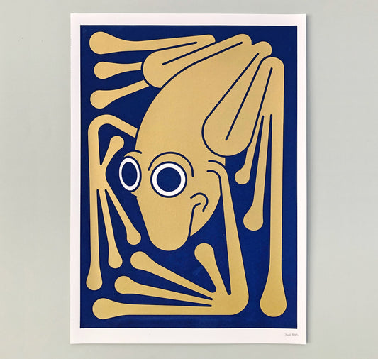 Joël Roth - Plakat "Frosch" (gold)