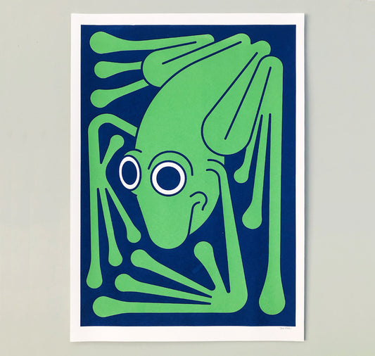 Joël Roth - Poster "Frosch" (green) 