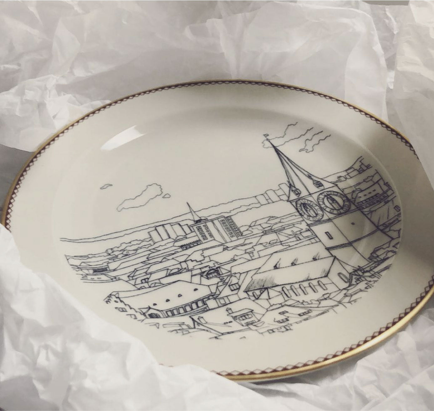 Carla Opetnik - Keramikteller "Geliebtes Zürich 2"