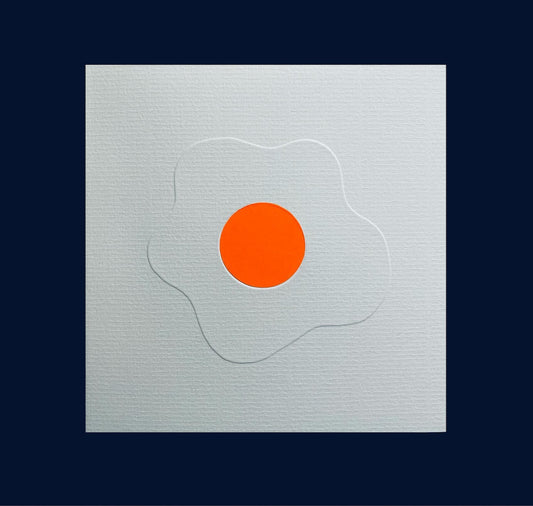 GINNY - Carta doppia unica in rilievo "Uovo fritto"