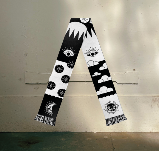 Giny Rocket - Schal "Black & White"