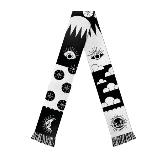 Giny Rocket - Schal "Black & White"