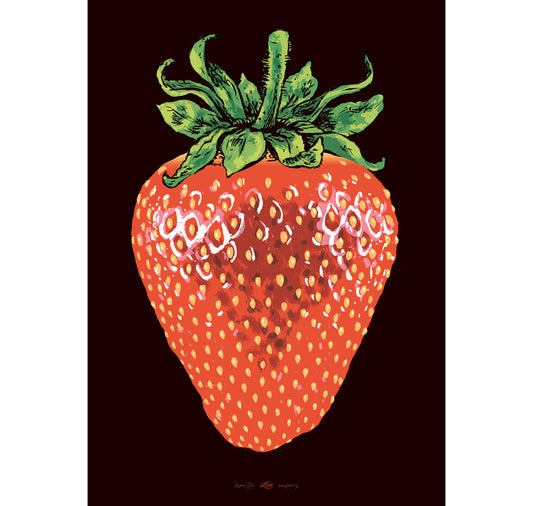 Benjamin Güdel - Affiche « Fraise »