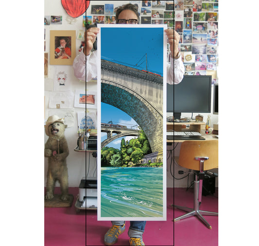 Benjamin Güdel - Plakat "Bern Lorrainebrücke"