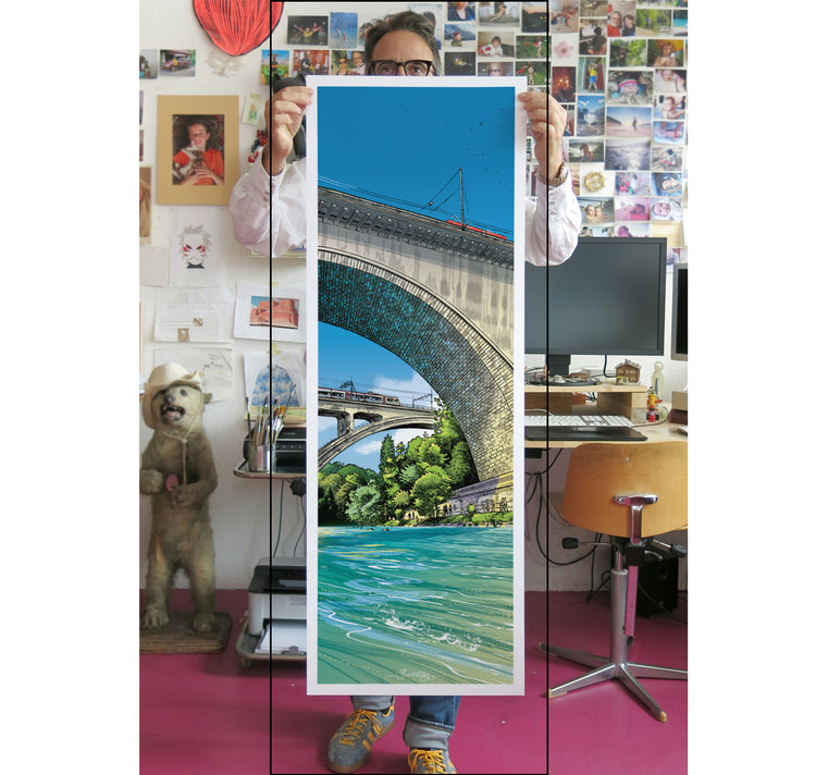 Benjamin Güdel - Plakat "Bern Lorrainebrücke"