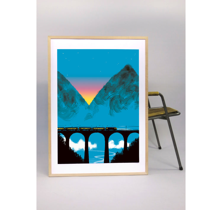 Benjamin Güdel - Affiche « Night Express »