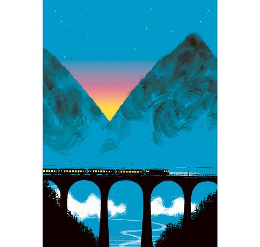 Benjamin Güdel - Affiche « Night Express »