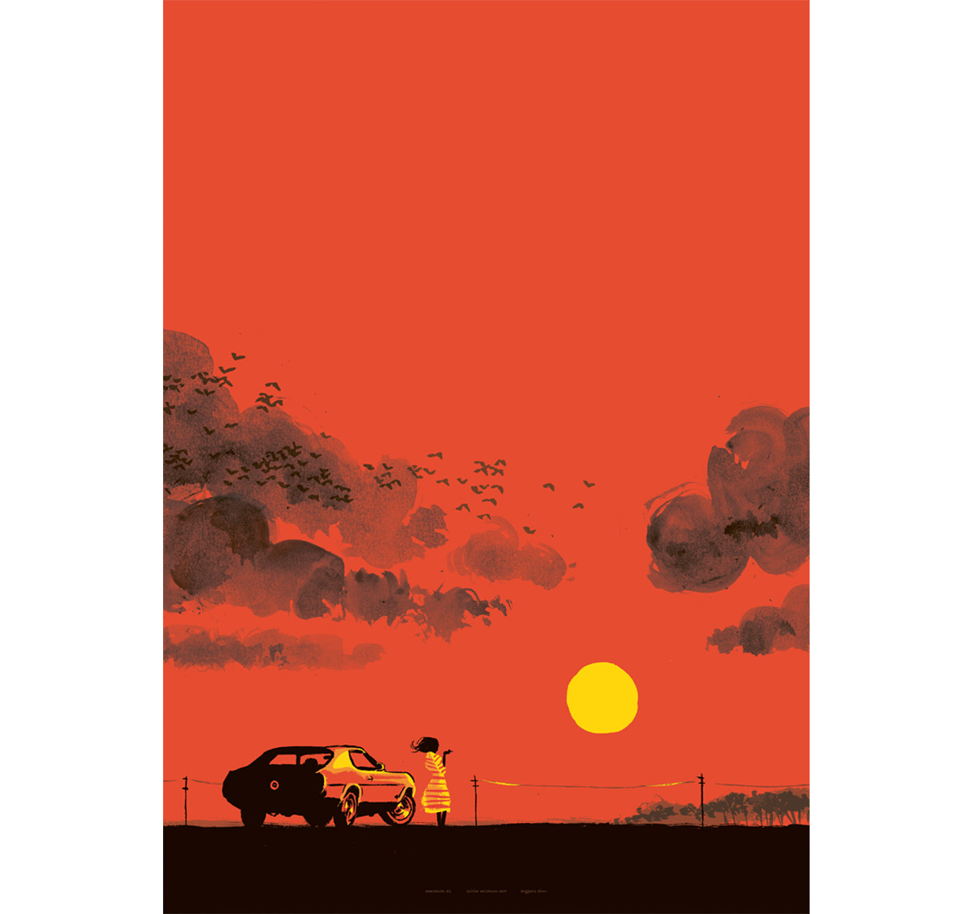 Benjamin Güdel - Plakat "On The Road"