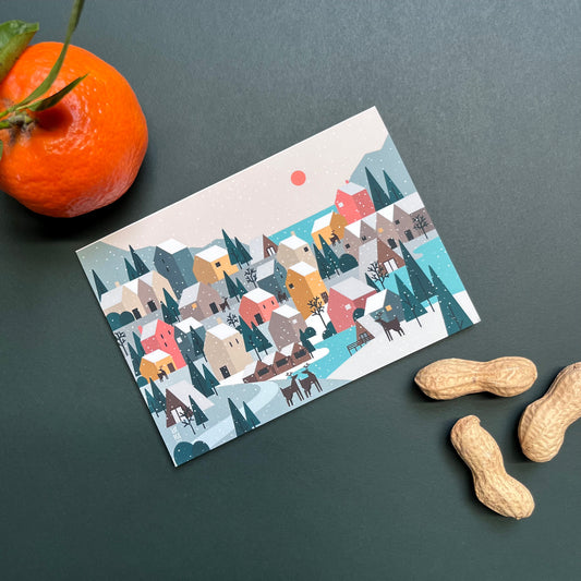 Sandra Staub - Karte "Weihnachtsdorf“