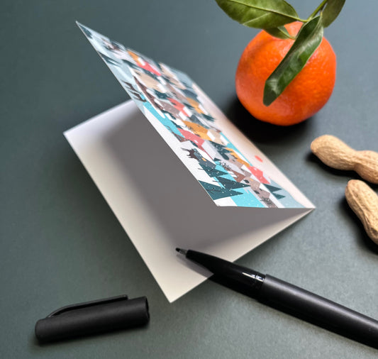 Sandra Staub - Karte "Weihnachtsdorf“