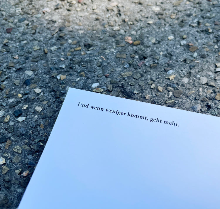 Rahel Stolz - Postkarte "Mehr"