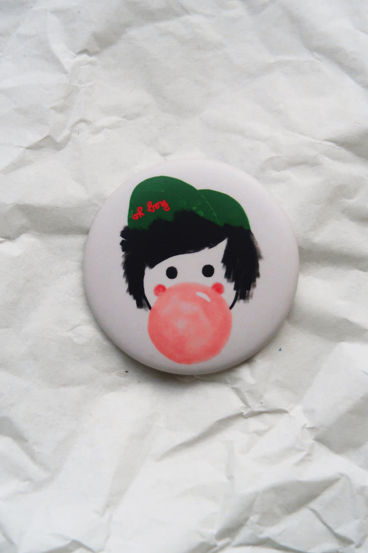 Framboise und Ketchup - Nadelbutton "oh boy"