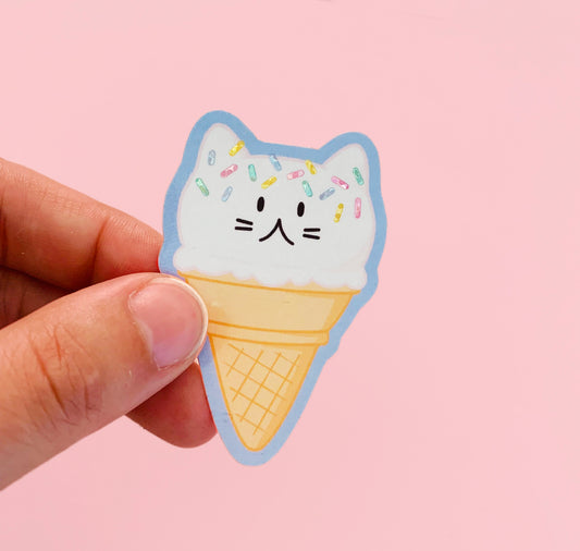 Laura LOW - Sticker "Ice Cream Cat"