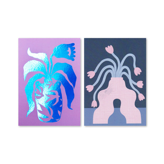 Jolanda Epprecht - Postkartenset „Vasen und Vögel“