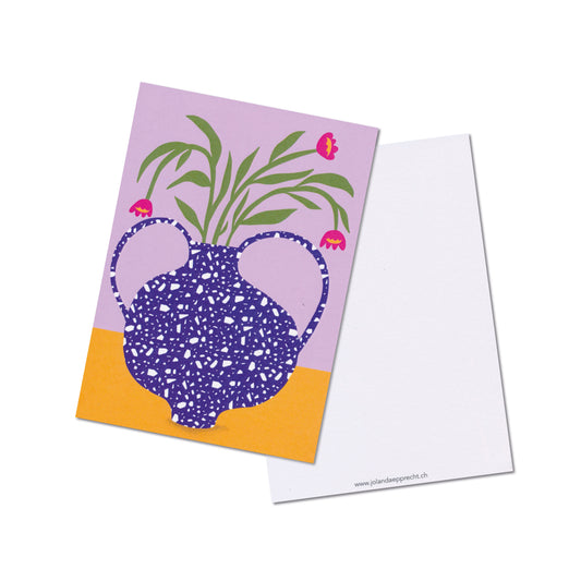 Jolanda Epprecht - Postkarte „Gesprenkelte Vase“