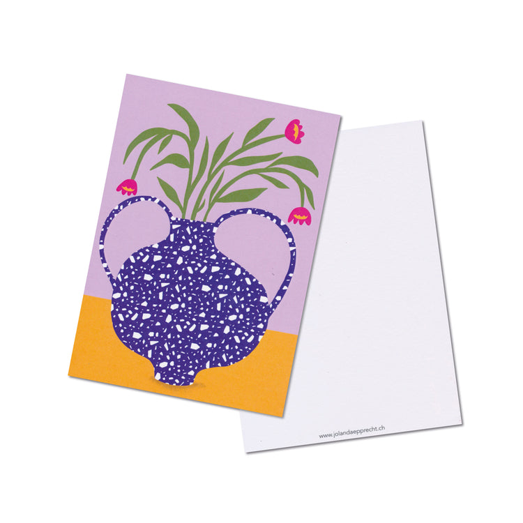 Jolanda Epprecht - Postkarte „Gesprenkelte Vase“