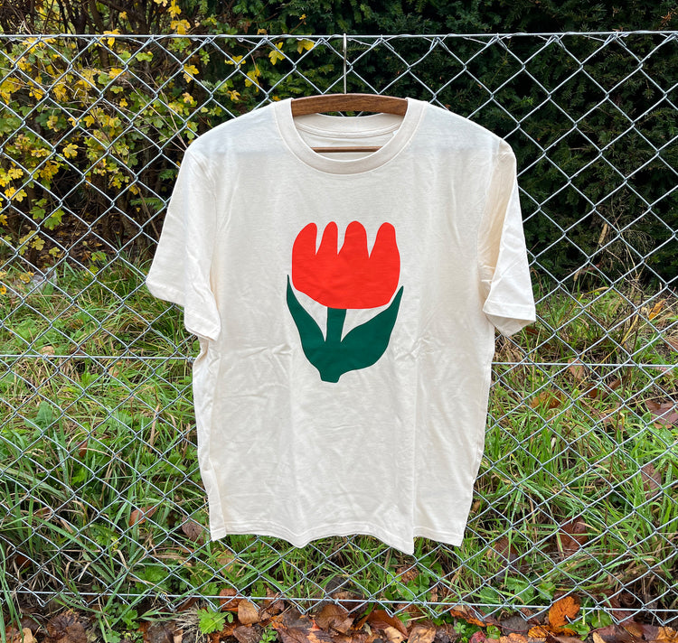 Jolanda Epprecht - T-Shirt „Tulpe“ (Natural Raw)