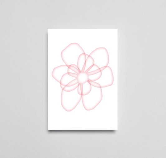 Julia Jenny - Karte "Blüte Pastell Rosa"
