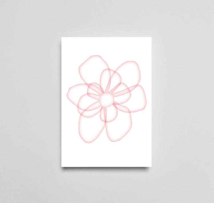 Julia Jenny - Karte "Blüte Pastell Rosa"