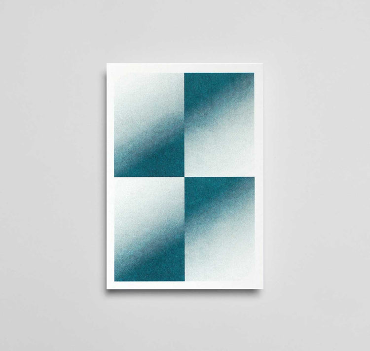 Julia Jenny - Karte "Raster 4 Teal"