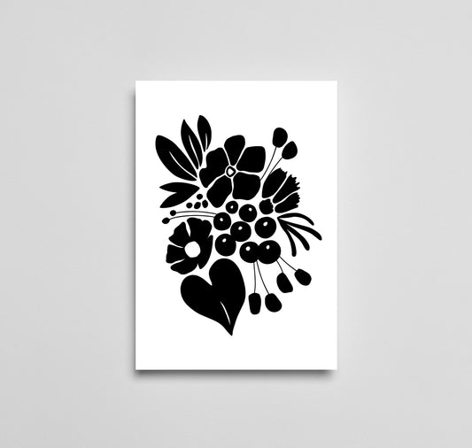 Julia Jenny - Karte "Bouquet Trauer"