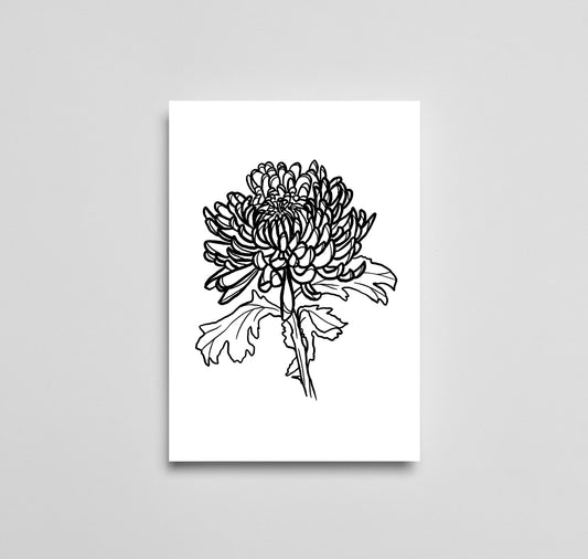 Julia Jenny - Karte "Chrysanthemum Trauer"