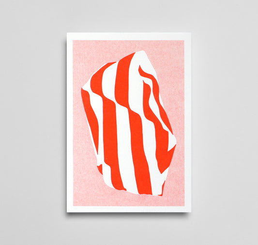Julia Jenny - Karte "Streifen Rot"
