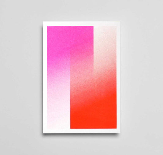 Julia Jenny - Karte "Verlauf Pink/Rot"