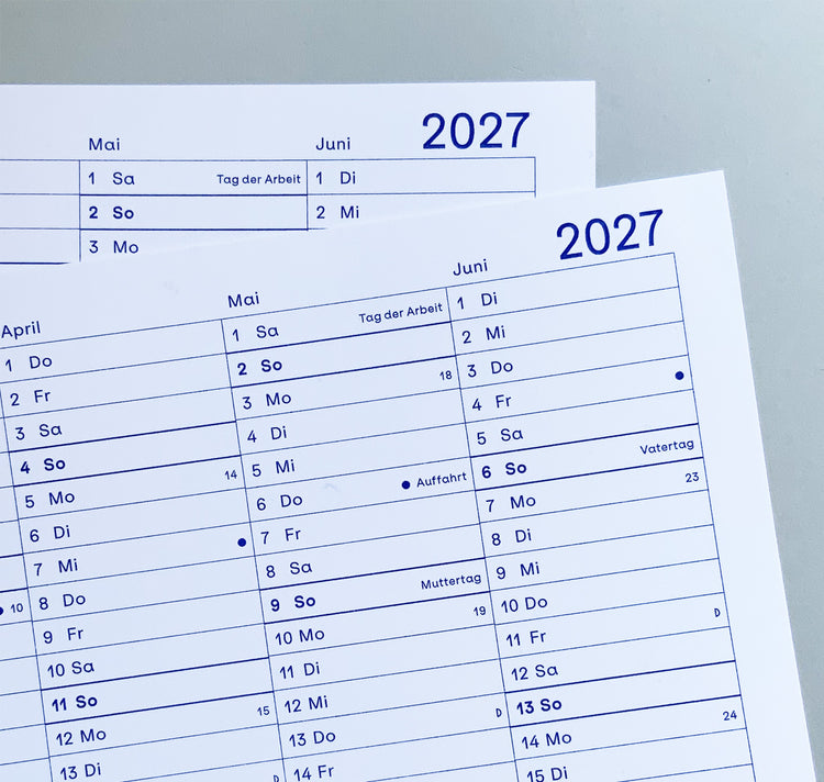 Julia Jenny - Jahresplaner 2027