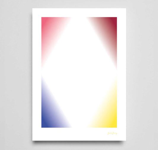 Julia Jenny - Plakat "Ecken mit Gelb"