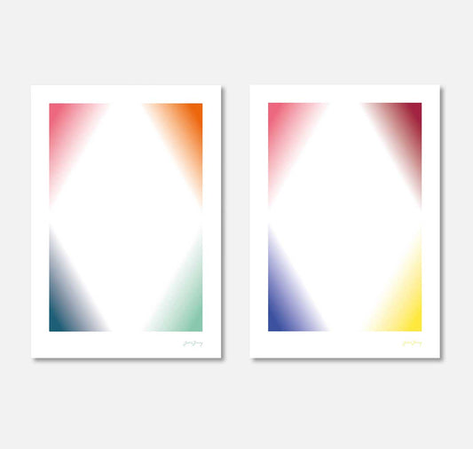 Julia Jenny - Plakat "Ecken mit Gelb"