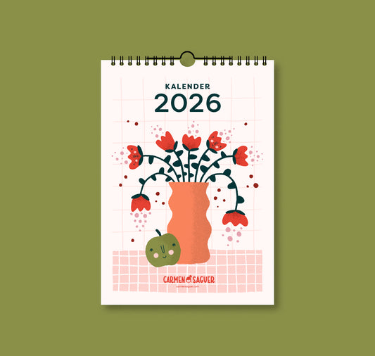 Carmen Saguer - Kalender 2026 (A4)