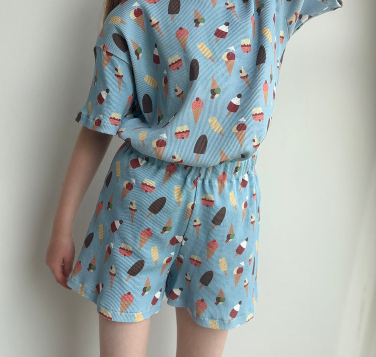 Karin Lena Schmid x Wild Sparkle - Kinder Shorts "Ice Cream"